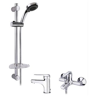 Combo Inca (Barra + Grifo lavabo + Grifo ba&ntilde;era) Futurba&ntilde;o