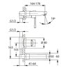 Grifo de lavabo empotrable Alaior Futurba&ntilde;o