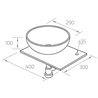 Lavabo redondo KIT MINI 3 PIEZAS Tegler 