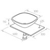 Lavabo ovalado KIT MINI 3 PIEZAS Tegler 