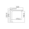 Grifo lavabo ca&ntilde;o alto blanco mate Imex Fiyi