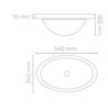 Lavabo bajo encimera SAVU 54 TEGLER