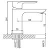 Grifo de lavabo Cassio negro de GME
