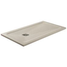 Plato de ducha beige con marco oculto HIDDEN PLUS de GME
