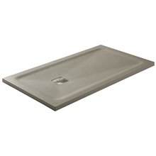 Plato de ducha gris con marco oculto HIDDEN PLUS de GME