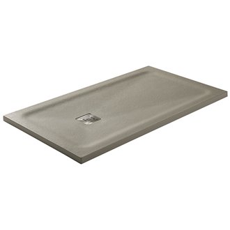 Plato de ducha gris con marco oculto HIDDEN PLUS de GME
