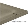 Plato de ducha grafito con marco oculto HIDDEN PLUS de GME