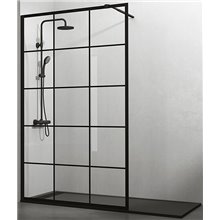 Mampara frontal panel fijo SCREEN BLACK CHESS GME