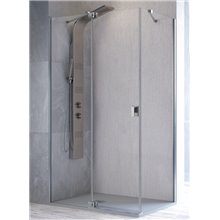 Mampara angular fijo + puerta pivotante SL603 Kassandra