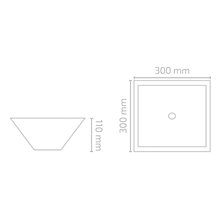Lavabo angular sobre encimera MINI 30 Tegler