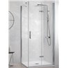 Mampara frontal puerta plegable y lateral fijo NA307 Kassandra