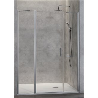 Mampara frontal puerta abatible + fijo 20cm NA517 Kassandra