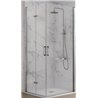 Mampara angular lateral plegable + puerta abatible NA305 Kassandra