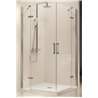 Mampara angular 2 fijos + 2 puertas abatibles NA405 Kassandra