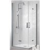 Mampara angular 2 puertas plegables NA306 Kassandra