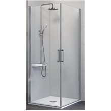 Mampara angular 2 puertas abatibles NA506 Kassandra