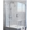 Mampara angular 2 fijos + 2 puertas abatibles NA505 Kassandra