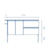 Mueble de ba&ntilde;o con lavabo mineralmarmo 120cm Structure Royo