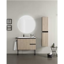 Mueble de baño con lavabo mineralmarmo 90cm Structure Royo