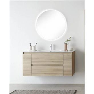 Mueble de ba&ntilde;o con lavabo mineralmarmo 120cm Alfa Royo