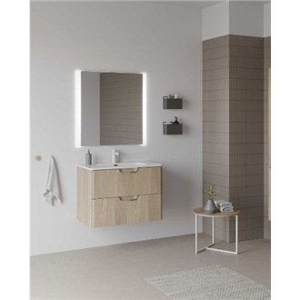 Mueble de ba&ntilde;o con lavabo cer&aacute;mico 80cm Life Royo
