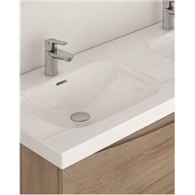 Mueble de baño con lavabo gel coat 2 senos 120cm Love Royo