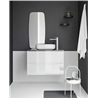 Mueble de ba&ntilde;o con lavabo cer&aacute;mico sobre encimera 90cm Love Royo