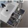 Mueble de ba&ntilde;o con lavabo cer&aacute;mico 2 cajones 100cm Onix+ Royo