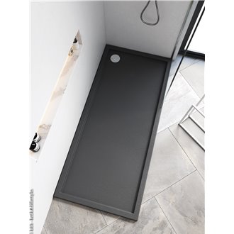 Plato de ducha Evolution Slate Blanco b10