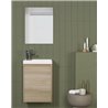 Conjunto de ba&ntilde;o mueble + lavabo + espejo 45cm Enjoy Royo