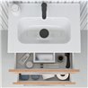Conjunto de ba&ntilde;o mueble 2 cajones+lavabo+espejo 50cm Street Royo