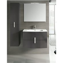 Mueble de baño con lavabo cerámico 80cm Round Royo