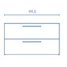 Mueble de ba&ntilde;o con lavabo cer&aacute;mico 100cm Easy Royo