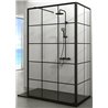 Mampara frontal panel fijo SCREEN BLACK CHESS ANGULAR GME