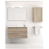 Mueble de ba&ntilde;o 2 cajones con lavabo cer&aacute;mico de fondo reducido Vitale Royo