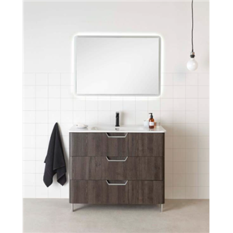 Mueble de ba&ntilde;o 3 cajones con lavabo cer&aacute;mico 80 o 100cm Life Royo