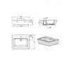 Lavabo sobre encimera ADVANCE DERECHO