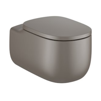 Inodoro Rimless suspendido caf&eacute; Beyond Roca de 58 cm