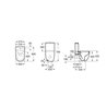 Inodoro Rimless tanque bajo Meridian Roca 