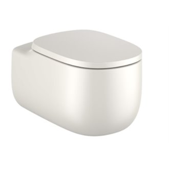 Inodoro Rimless suspendido beige Beyond Roca de 58 cm