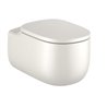 Inodoro Rimless suspendido beige Beyond Roca de 58 cm