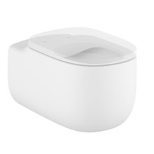 Inodoro Rimless suspendido blanco mate Beyond Roca de 58 cm