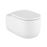 Inodoro Rimless suspendido blanco mate Beyond Roca de 58 cm