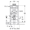 Geberit Duofix XL con Cisterna Omega 12cm