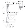 Geberit Duofix XL con Cisterna Omega 12cm