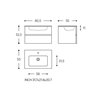 Mueble 2 cajones con lavabo 80,5cm Mood COSMIC