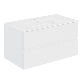 Mueble 2 cajones con lavabo 100,5cm Mood COSMIC