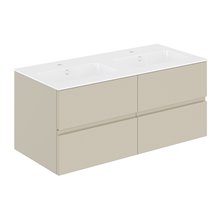 Mueble 4 cajones con lavabo de 2 senos 120,5cm Mood COSMIC