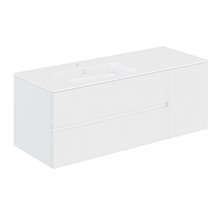 Mueble 2 cajones + 1 puerta con lavabo izquierda 140,5cm Mood COSMIC