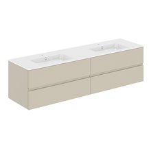 Mueble 4 cajones con lavabo de 2 senos 200,5cm Mood COSMIC